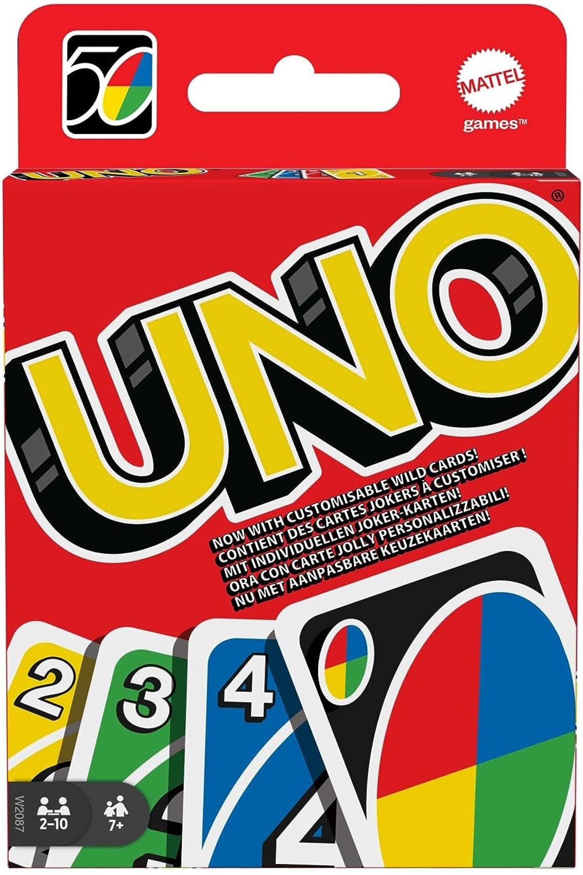 UNO Kartlar, Renk ve Sayı Eşleştirmeli Klasik Kart Oyunu, Mattel Games W2087